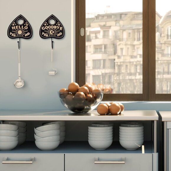 Wall Mounted Coffin-Shaped Key Holder - Gothic Home Decor Wall Hanger with Hook - Picture 7 of 7